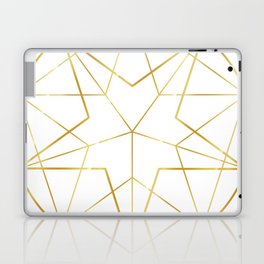 Simple Golden Line Sigil Laptop Skin