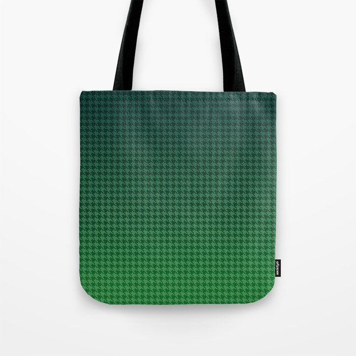 Hounds Tooth bottle green Tote Bag