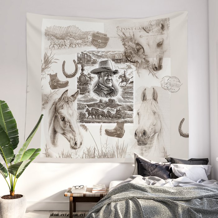 Country Western Wall Tapestry by CanisArtStudio Society6