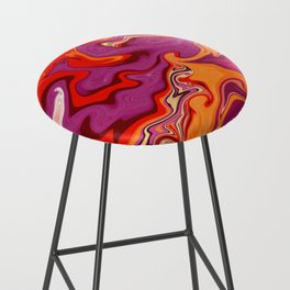 RED ABSTRACT BACKGROUND Bar Stool