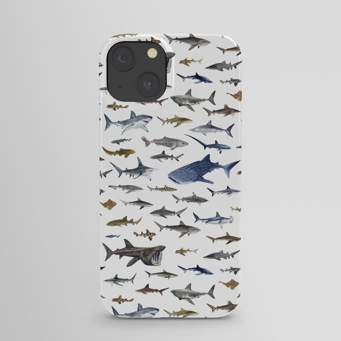 SHARKS poster-white iPhone Case