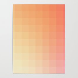 Lumen, Pink and Orange Light Poster