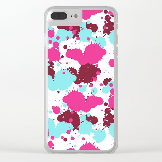 Pop Art Paint Shine Clear iPhone Case