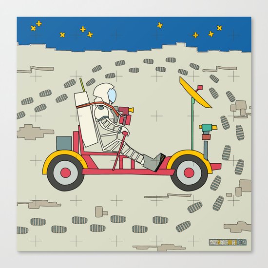 Moon Rover 1969 Canvas Print