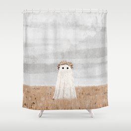 There's a Ghost in the Meadow Shower Curtain