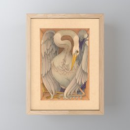 Great Blue Heron Framed Mini Art Print
