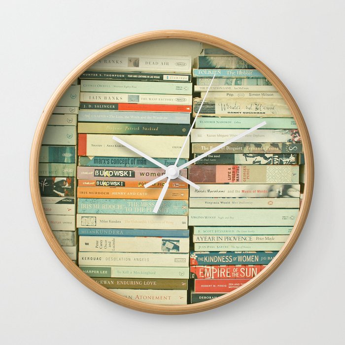 Bookworm Wall Clock