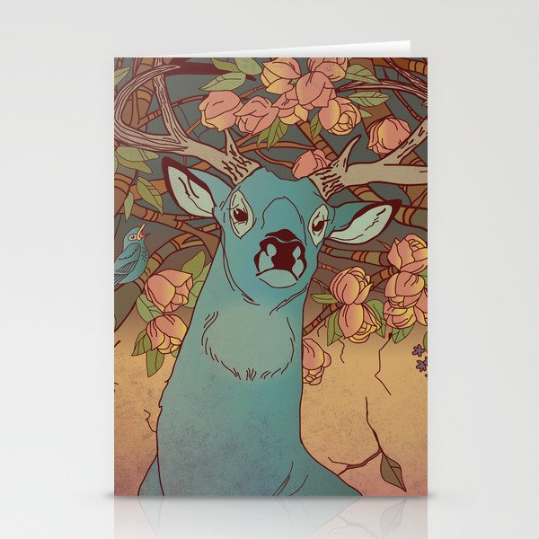 Vintage Deer Stationery Cards