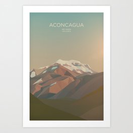 Aconcagua / Mountain Art Art Print