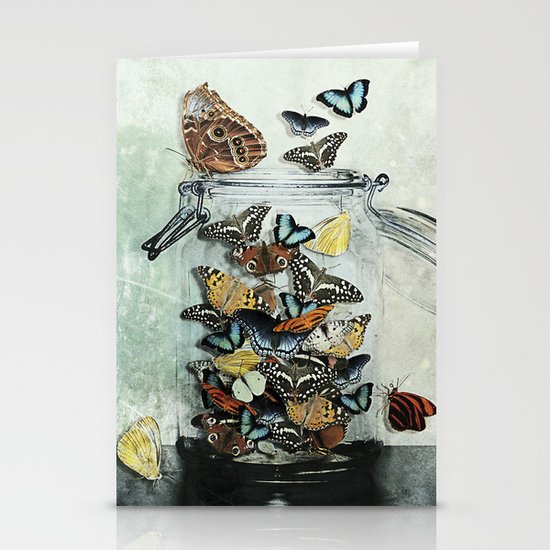 Butterfly Jar Stationery Cards