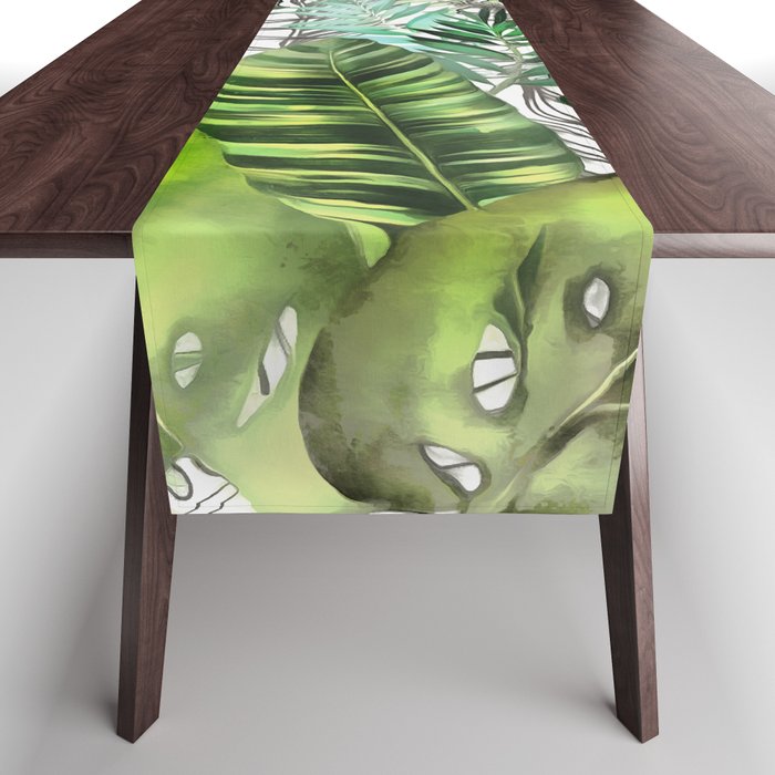 Tropical Foliage 02 Table Runner