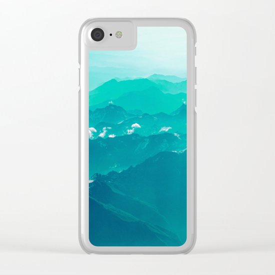 Mountain Waves Clear iPhone Case