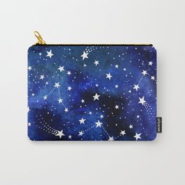 Magical Starry Night Sky Midnight Blue Cosmos Carry-All Pouch