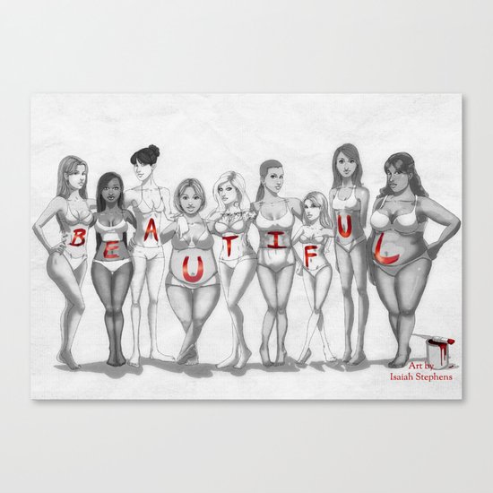 Beautiful Body Types Canvas Print