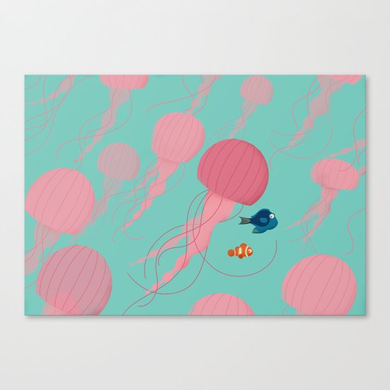 Just Keep Swimming Canvas Print