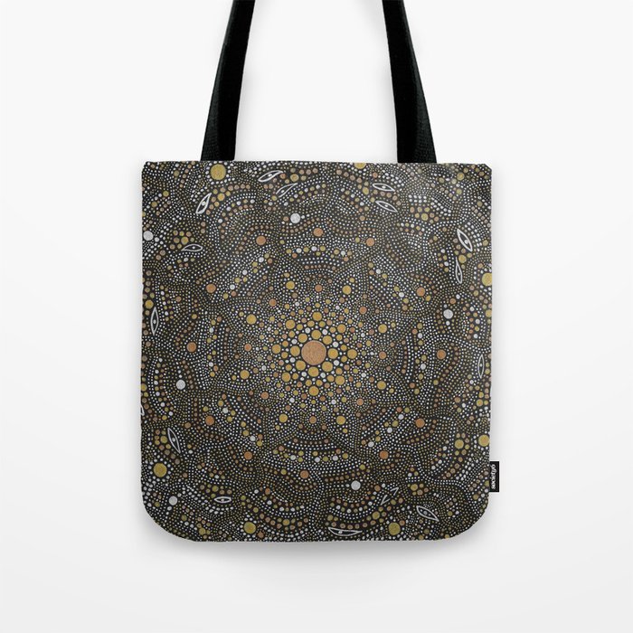 Cosmic Breath - Dot Mandala Tote Bag