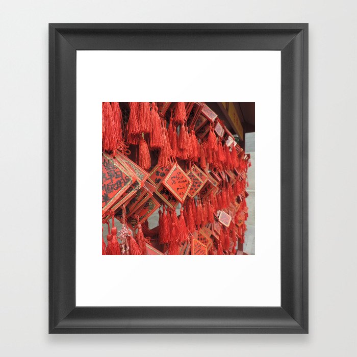 China Photography - Red Chinese Decoration Put Beside Each Other Framed Art Print