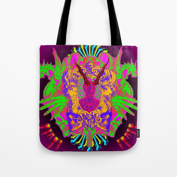 Colorful Headache Tote Bag
