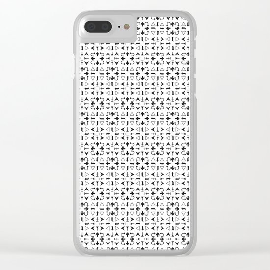 Arrows Pattern Bright Clear iPhone Case