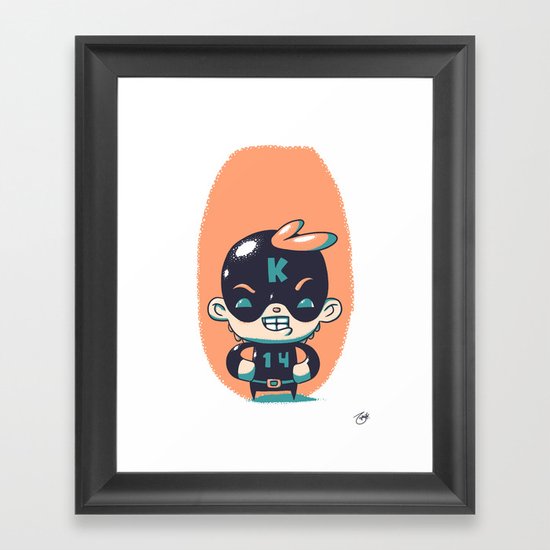 Kaptain 14 Framed Art Print