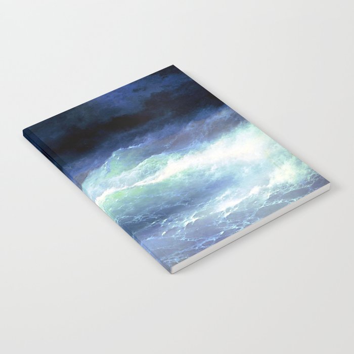 Between The Waves By Ivan Aivazovsky Notebook