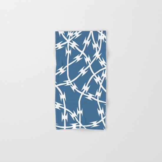 Blue Barb Hand & Bath Towel