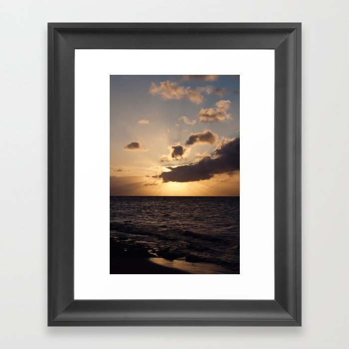 Hawaiian Sunset Framed Art Print