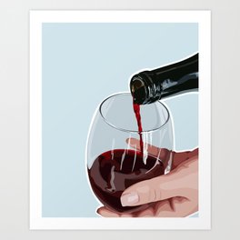 wine time Art Print