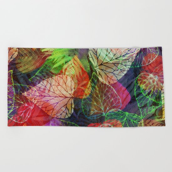 Forest Flora 2 Beach Towel