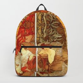 Alphonse Mucha The Precious Stones Backpack