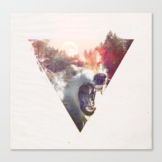 daylight moon Canvas Print