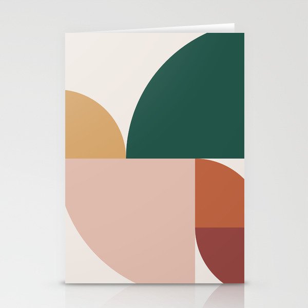 Abstract Geometric 11 Stationery Cards