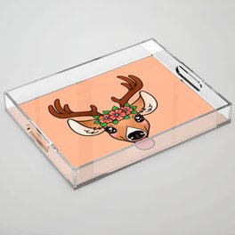 Spring Deer Acrylic Tray