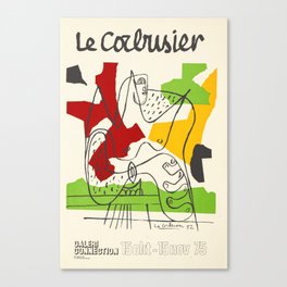 Le Corbusier - Vintage french exhibition poster Canvas Print