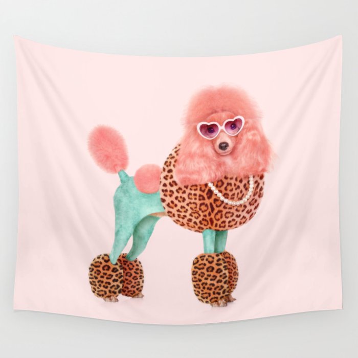 FUNKY POODLE Wall Tapestry
