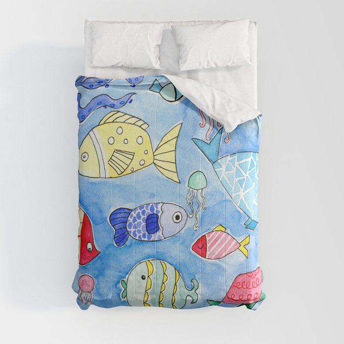 Aquarium Fish for Summer Comforter