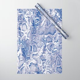 Blue Snakeskin  Wrapping Paper