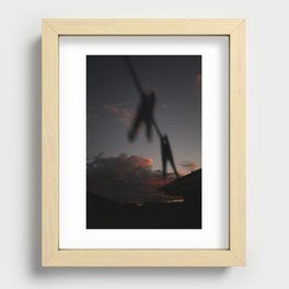Suburban Sunset Recessed Framed Print
