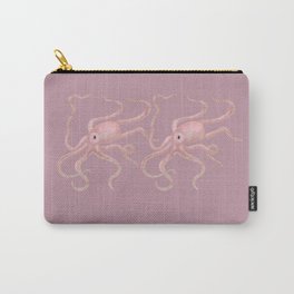 Pink Octopus Art Design Carry-All Pouch