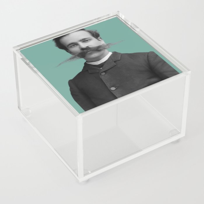 Moustache Man Acrylic Box