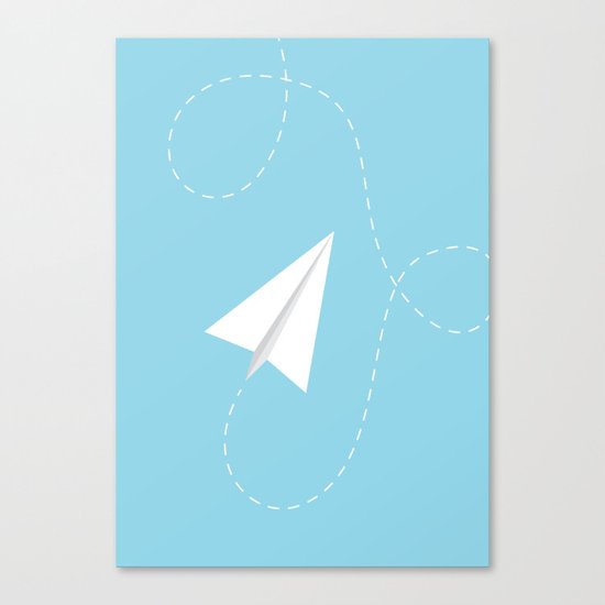 #38 Paperplane Canvas Print