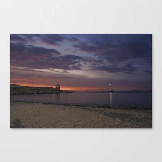 Front Beach After sunset Canvas Print