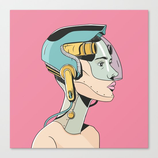 SPACE GIRL Canvas Print