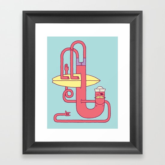 Go Surfing Framed Art Print