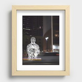 The Stationary Man Recessed Framed Print
