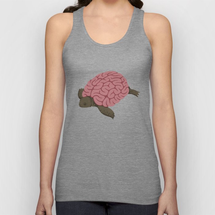 Tortoise brain Tank Top