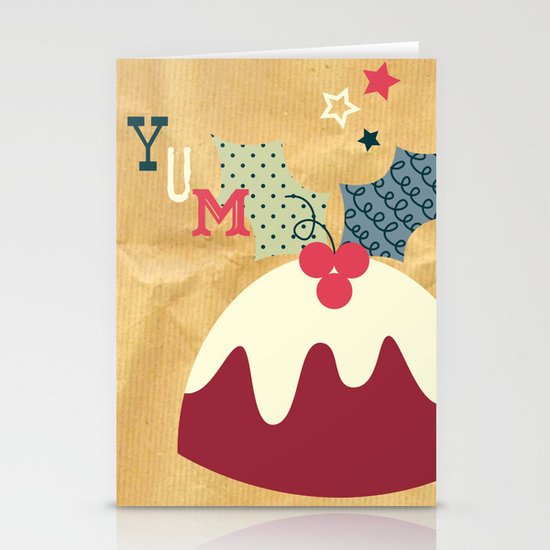 Yummy Christmas Pudding! Stationery Cards
