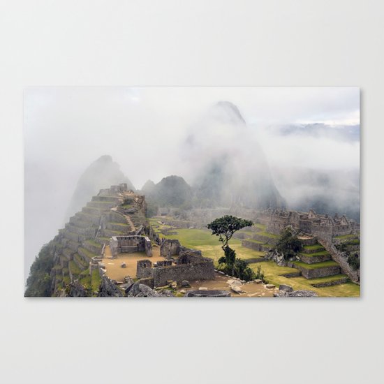 Machu Picchu ruins - Peru Canvas Print