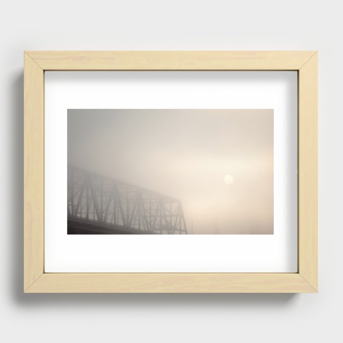 Veiled Sunrise Recessed Framed Print