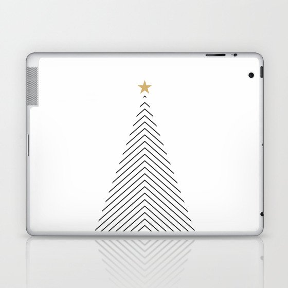 Minimal Christmas Tree #society6 #decor #buyart Laptop & iPad Skin